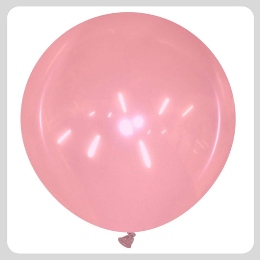 32'' Maxi Globo Rotondo (Spicchi) Rosa Trasparente