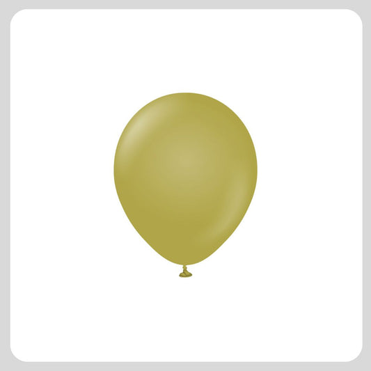 Palloncini Professionali 5'' Vintage Oro Verde - Busta 100pz