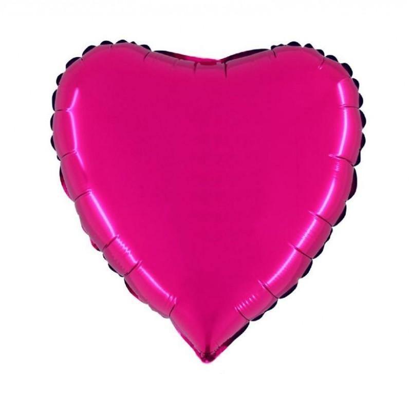 Mylar Cuore 18” Solid Color Grabo - The Colours of Balloons